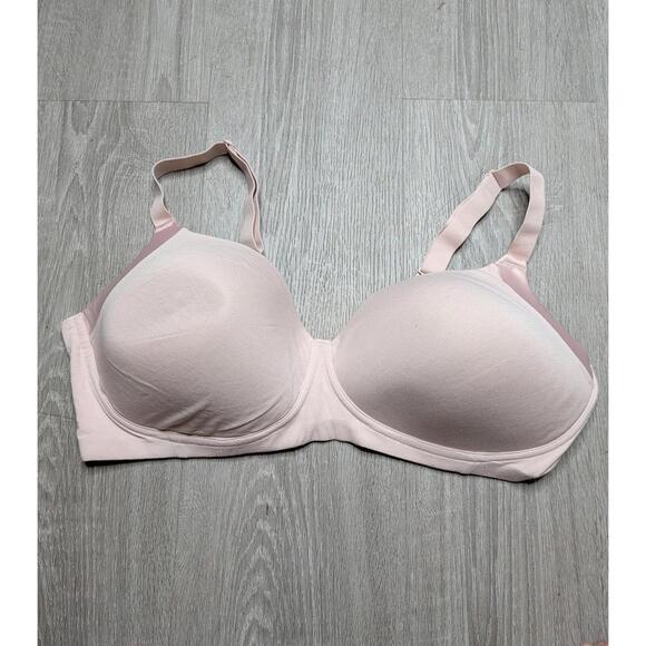Bali Other - Bali T-Shirt Bra Womens 42DD Pink Underwire Padded Full Coverage Seamless Soft